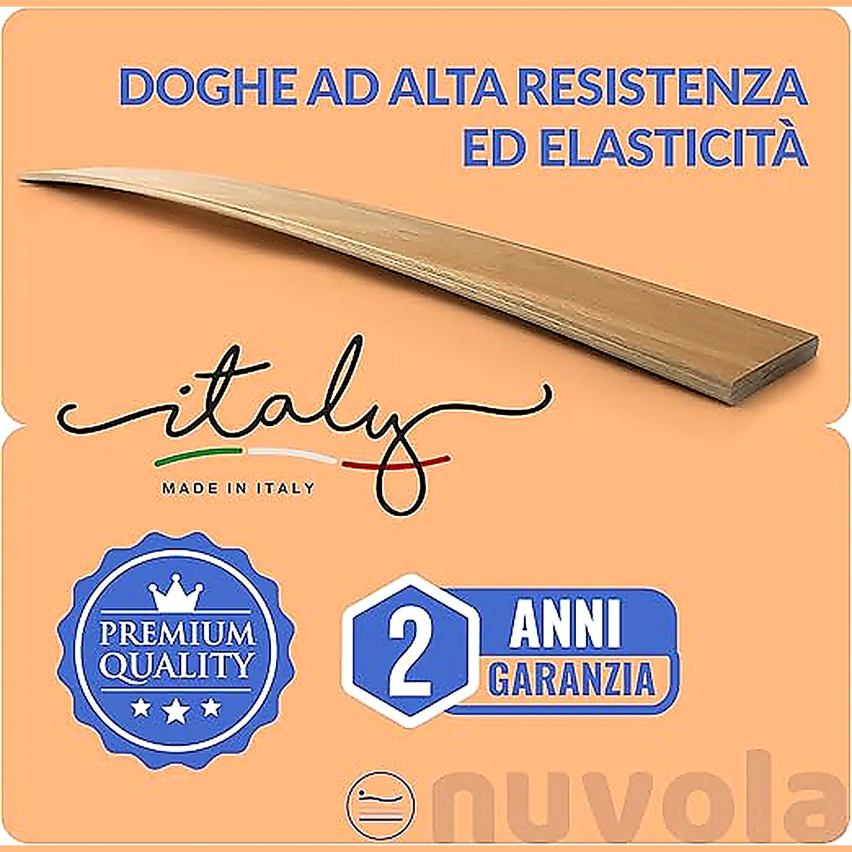 Doghe in betulla ad alta resistenza ed elasticità per rete Atena